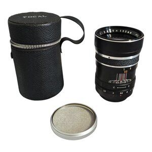 Focal F=135mm 1:2.8 No. 15994 Lens w/ Focal Case & Canon UV Filter